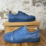 Christian Louboutin Light Blue Suede Spike Low Sz 12.5 (45.5)