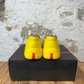 Prada Americas Cup Yellow Rubber Grey Sneaker Sz 8 (41) DS