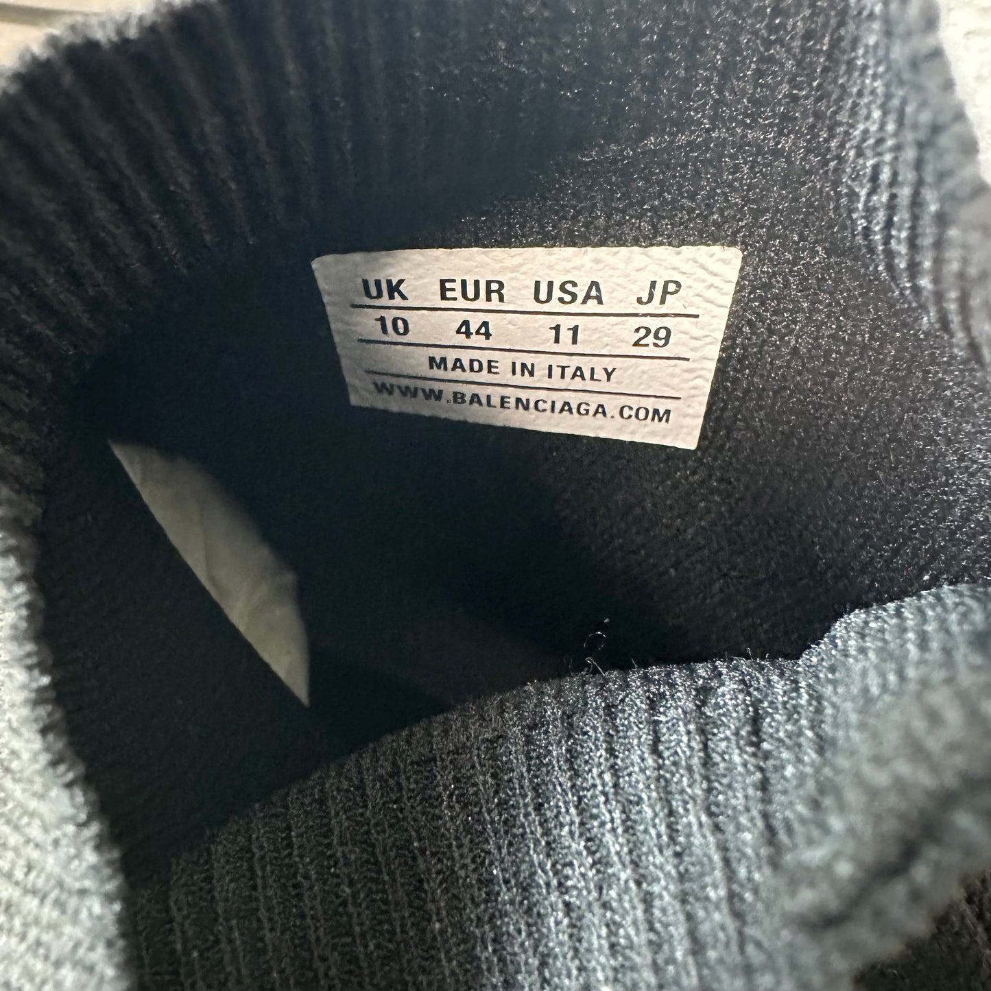 Balenciaga Black White Sock Runner Sneaker Sz 11 (44)