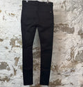 Amiri Knee Hole Plain Black Denim Jeans Sz 34
