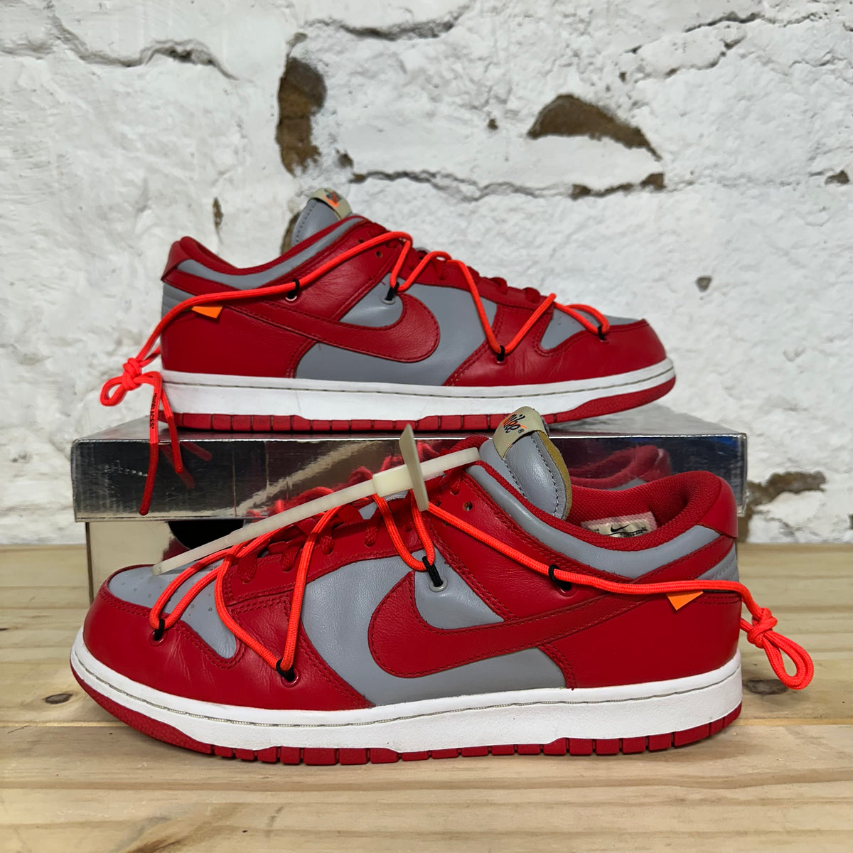 Nike Dunk Low Off-White University Red Sz 11
