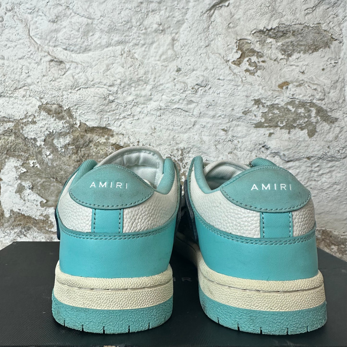 Amiri Navy Skeleton White Teal Blue Sneaker Sz 7 (40)
