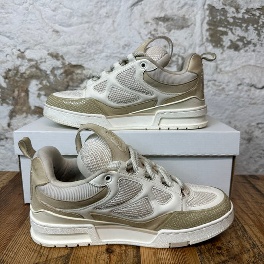 Louis Vuitton Cream Beige Skate Sneaker Sz 8 (6.5LV) No Box