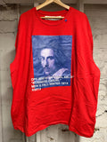 Off-White Painting Red T-Shirt Sz L