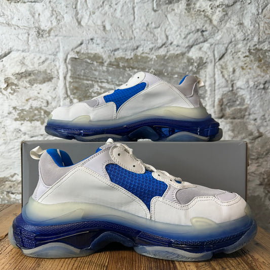 Balenciaga Triple S Blue White Sneaker Sz 14 (47)