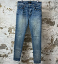 Amiri Plain Blue Denim Jeans Sz 34