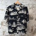 Amiri White Landmark Button Up Shirt Black Sz M