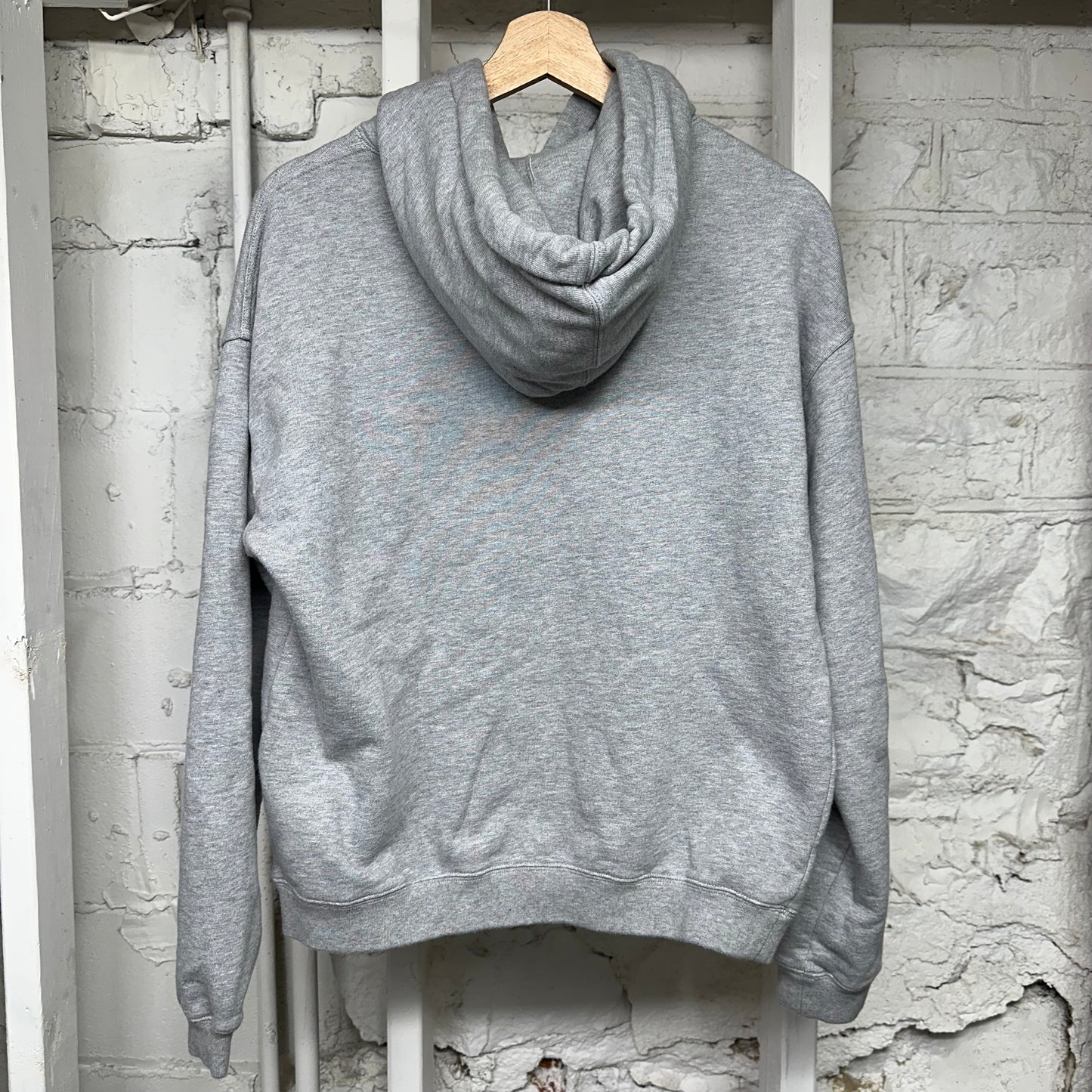 Gucci Grey GG Logo Pullover Hoodie Sz XS