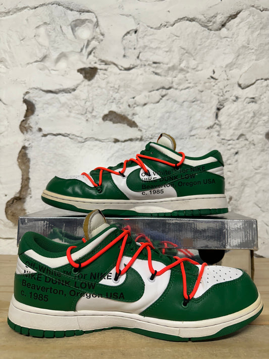 Nike Dunk Low Off-White Pine Green Sz 9.5