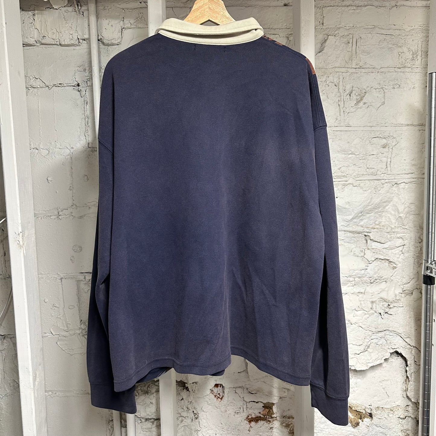 Vale Horse Jockey Long Sleeve Polo Sz XL