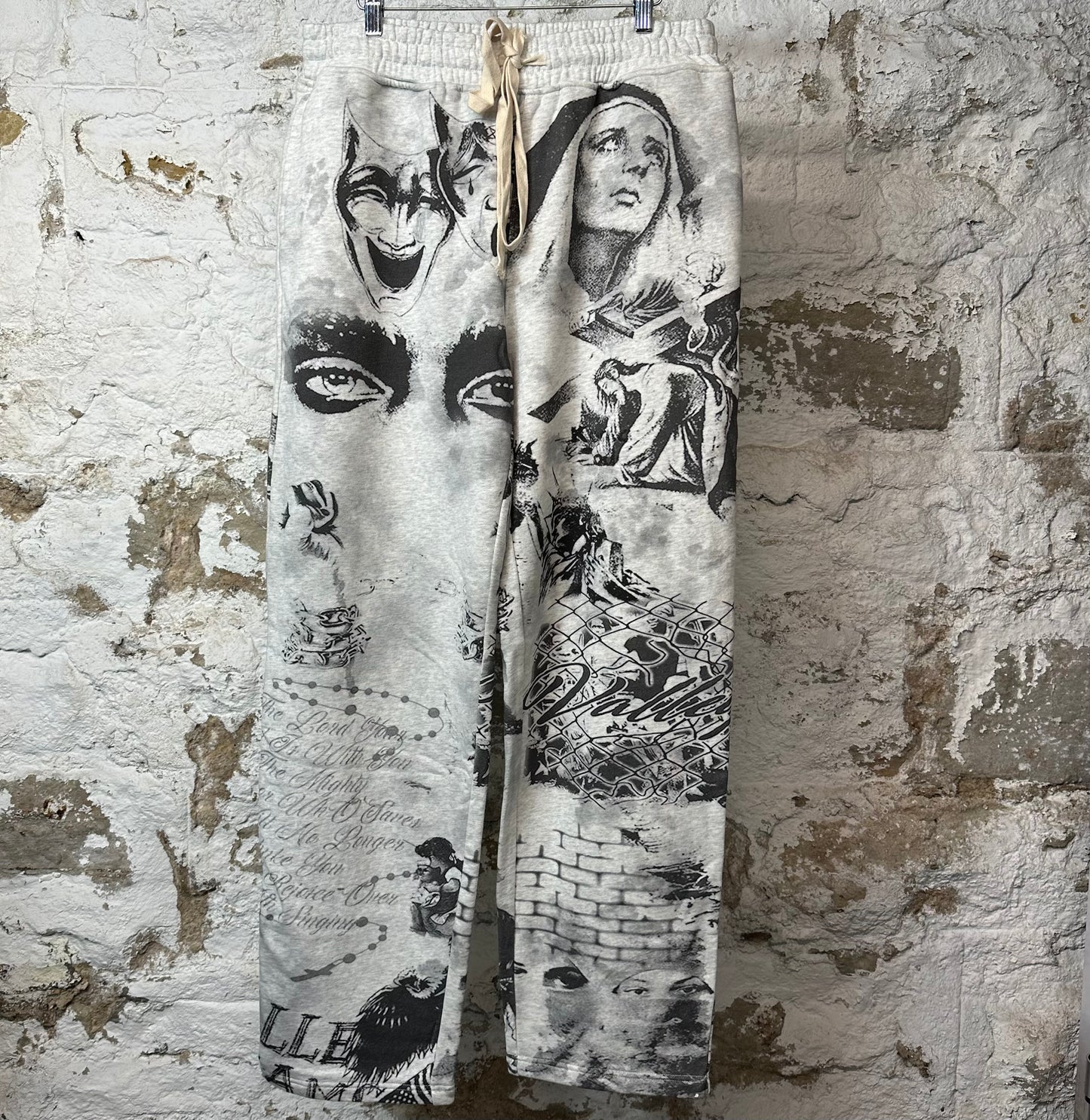 Vale Mural Sweatpants Gray Sz S