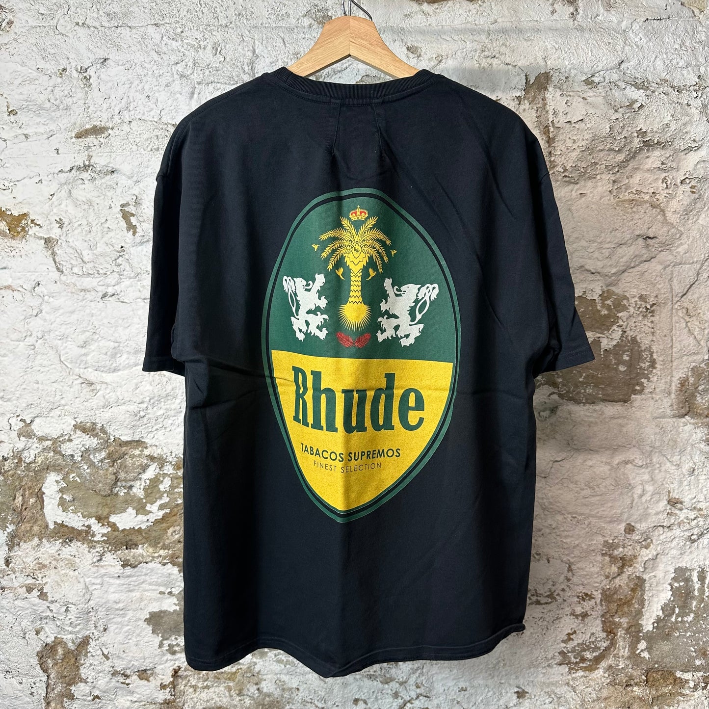 Rhude Tabacos Black T-Shirt Sz M