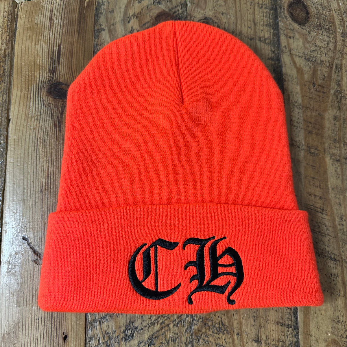 Chrome Hearts CH Logo Orange Beanie