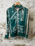 Palm Angels Green Paisley Track Jacket Sz M