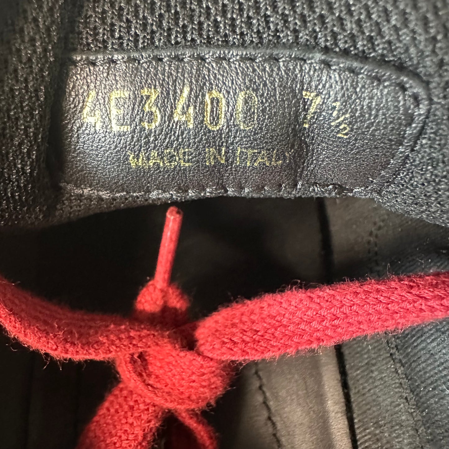 Prada Americas Cup Red Patent Black Sneaker Sz 7.5