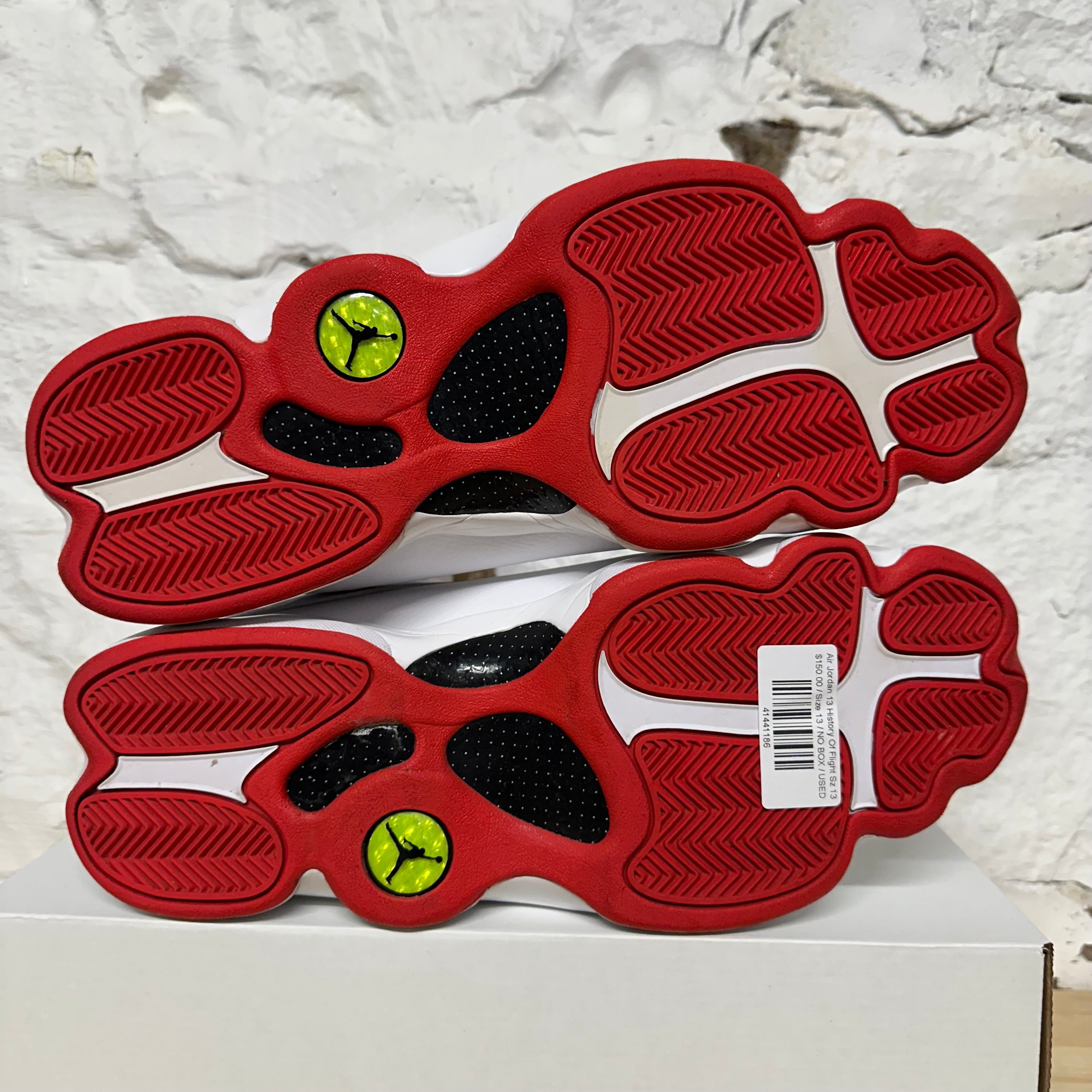 jordan 13 history of flight box
