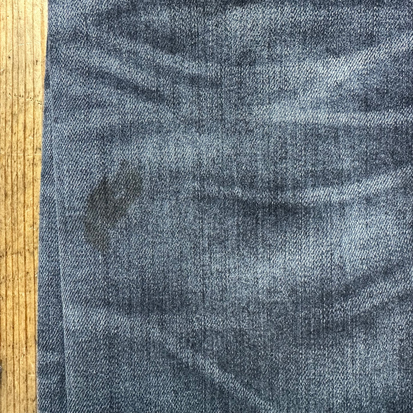 Amiri MX1 Black Leather Grey Denim Jeans Sz 28