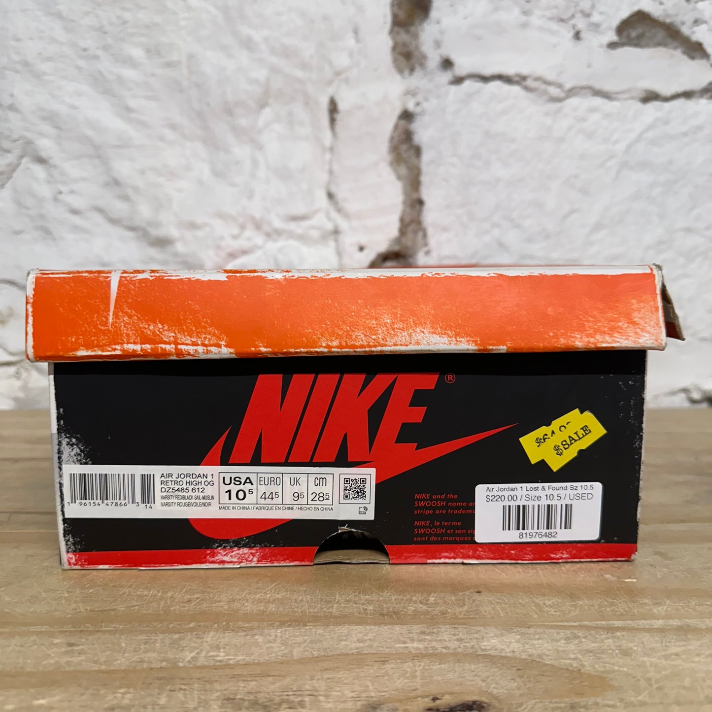 Air Jordan 1 High Chicago Lost and Found Sz 10.5