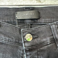 Amiri MX1 Black Woven Black Denim Jeans Sz 30