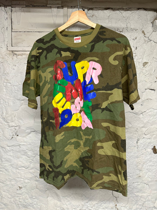 Supreme Balloons Camo T-Shirt Sz L