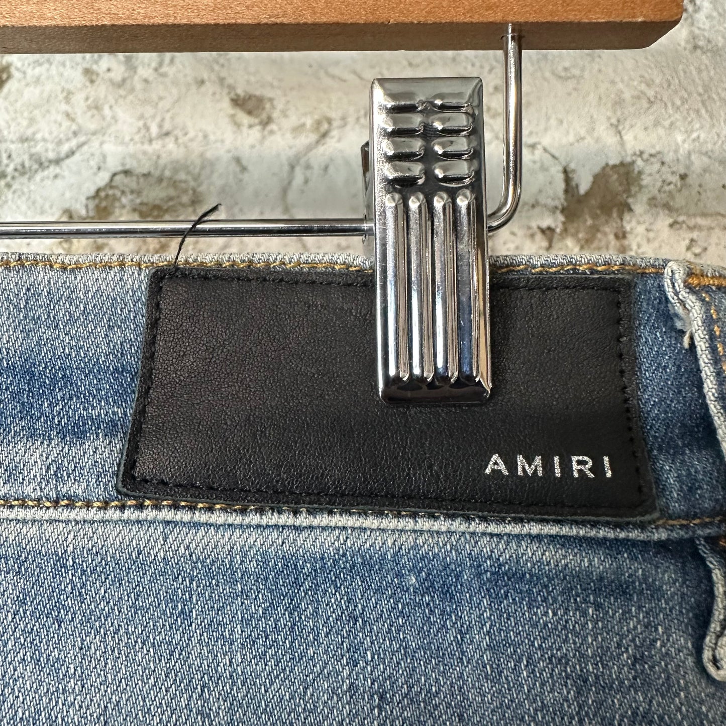 Amiri MX1 Pink Tie Dye Blue Denim Jeans Sz 29