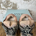 Lanvin Curb Black White Lace Pink Sneaker Sz 9 (42)