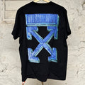 Off-White Blue Green Arrows T-shirt Black Sz XXS