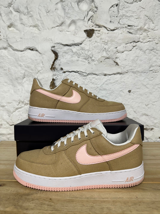 Nike Air Force 1 Low  Linen Canvas Sz 11