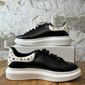 Alexander McQueen Studded Tab Black White Sneaker Sz 14 (47)