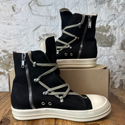 Rick Owens High Hexa Lace Black Milk Sneaker Sz 10 (43)