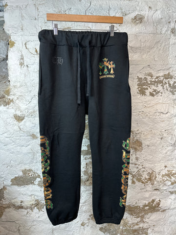 Chrome Hearts Camo Cross Sweatpants Black Sz S