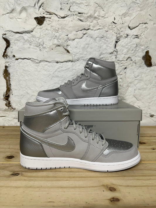 Air Jordan 1 Co JP Silver Sz 10
