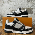 Louis Vuitton Black White Trainer Sneaker Sz 8.5 (7LV)