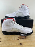 Air Jordan 5 Fire Red Silver Tongue (2020) Sz 11 DS