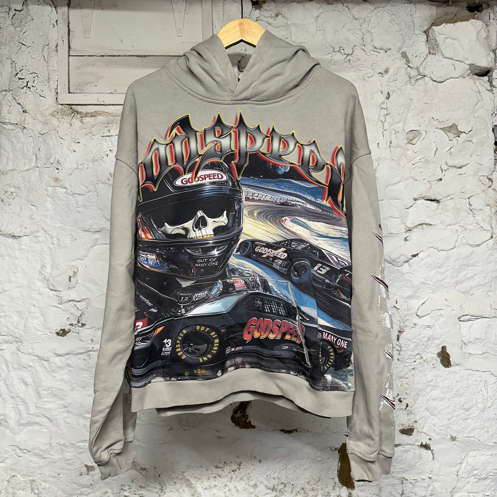 Godspeed Le Dernier Grey Hoodie Sz L