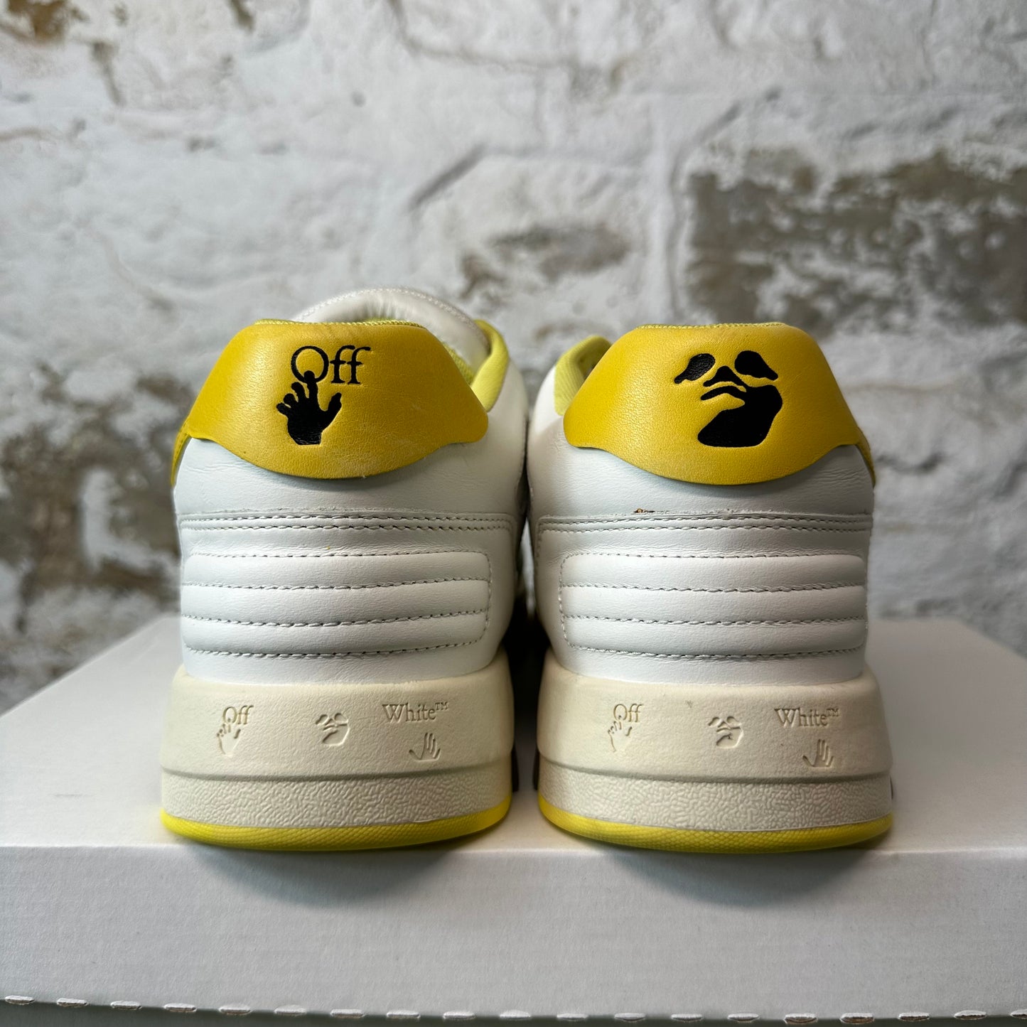 Off-White Out Of Office Yellow White Sneaker Sz 10 (43)