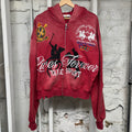 Vale Blackstone Red Zip Up Hoodie Sz S