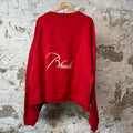 Rhude Script Logo Crewneck Red Sz XXL DS