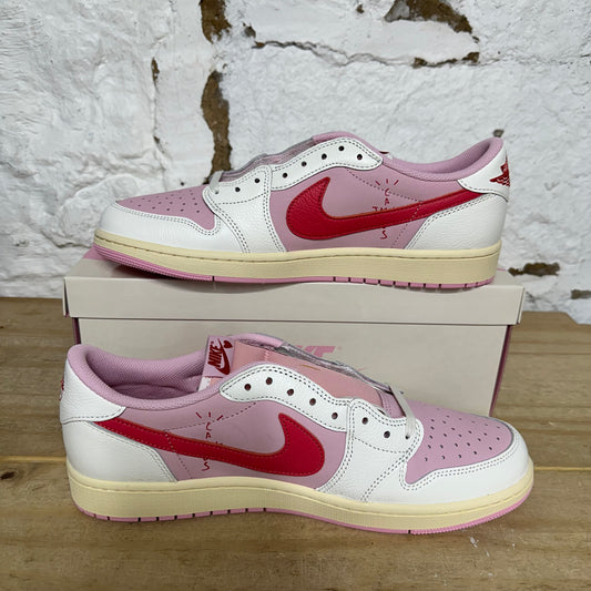 Air Jordan 1 Low Travis Scott Tropical Pink Sz 12 DS