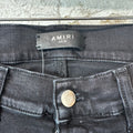Amiri AM Drip Black Denim Jeans Sz 29