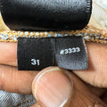 Amiri MX1 Camo Spell Blue Denim Jeans Sz 31