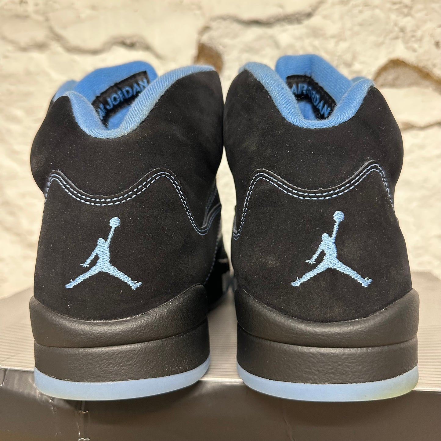 Air Jordan 5 Black University Blue Sz 11.5