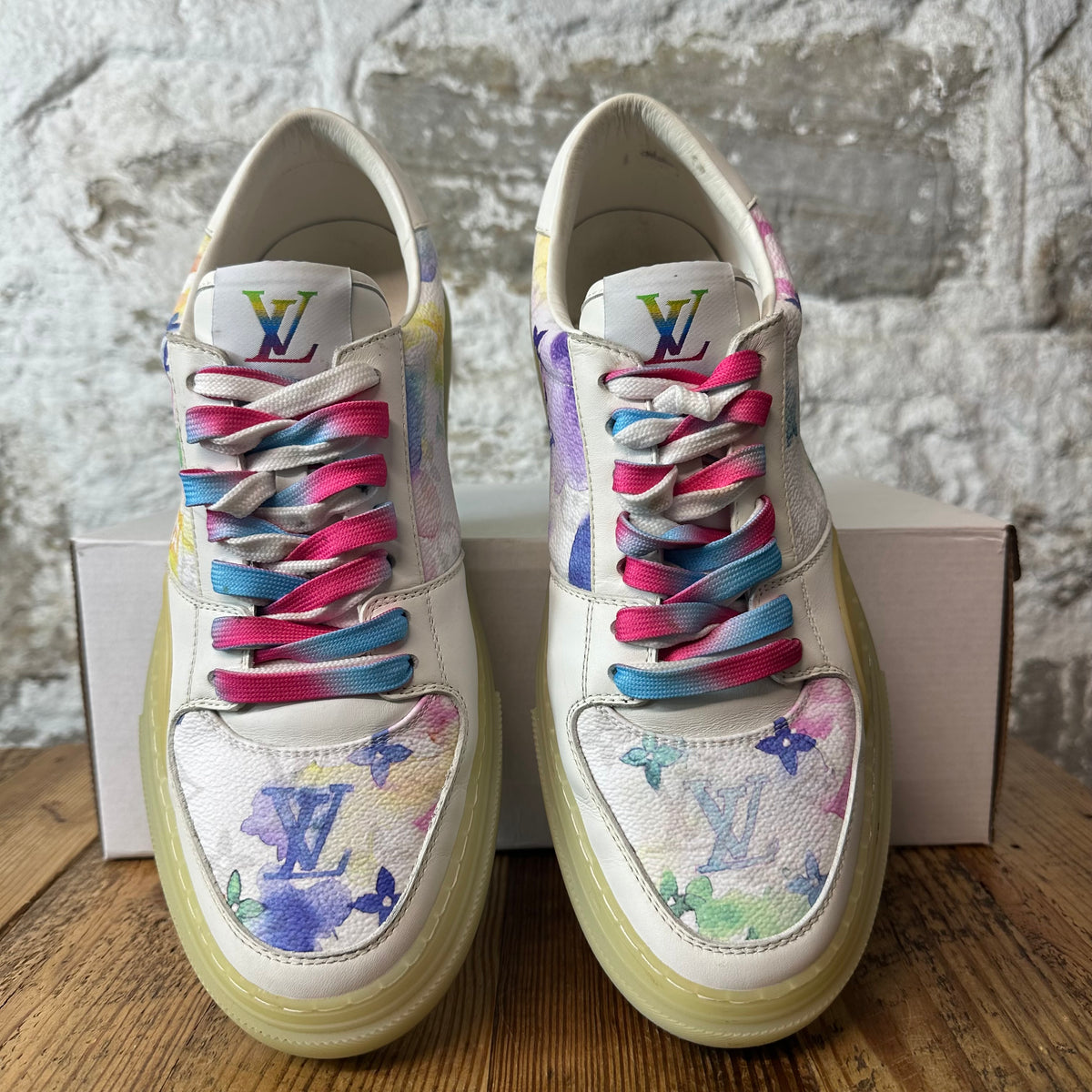 Louis Vuitton Watercolor Monogram Ollie Sneaker Sz 10 (8.5LV)