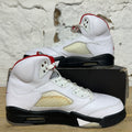 Air Jordan 5 Fire Red Silver Tongue (2020) Sz 10