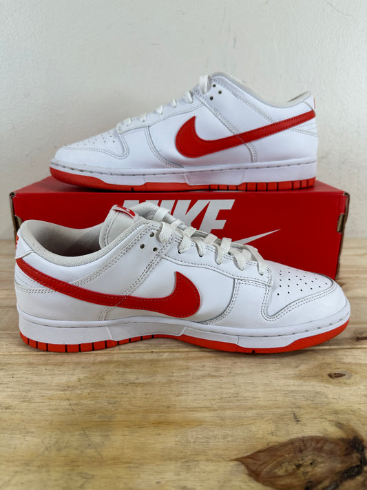 Nike Dunk Low White Picante Red Sz 9