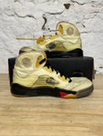 Air Jordan 5 Off White Sail Sz 9.5