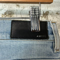 Amiri Paint Drip Spell Blue Denim Jeans Sz 31