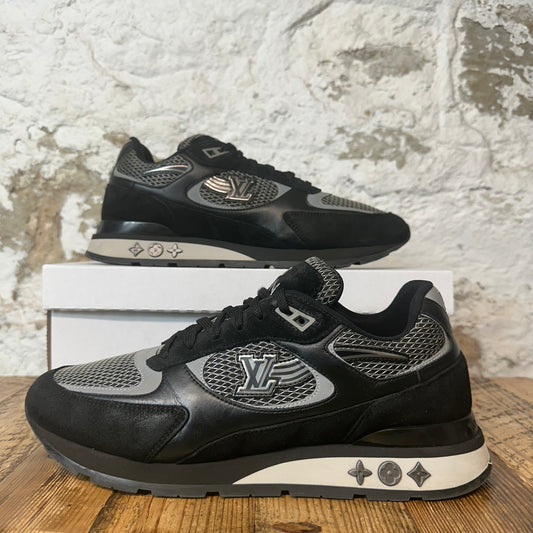 Louis Vuitton Black Silver Runaway Sneaker Sz 10.5 (9LV)