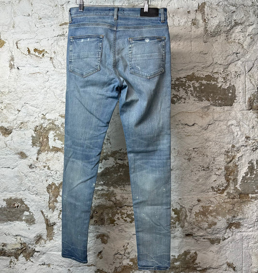 Amiri Plain Blue Denim Jeans Sz 32