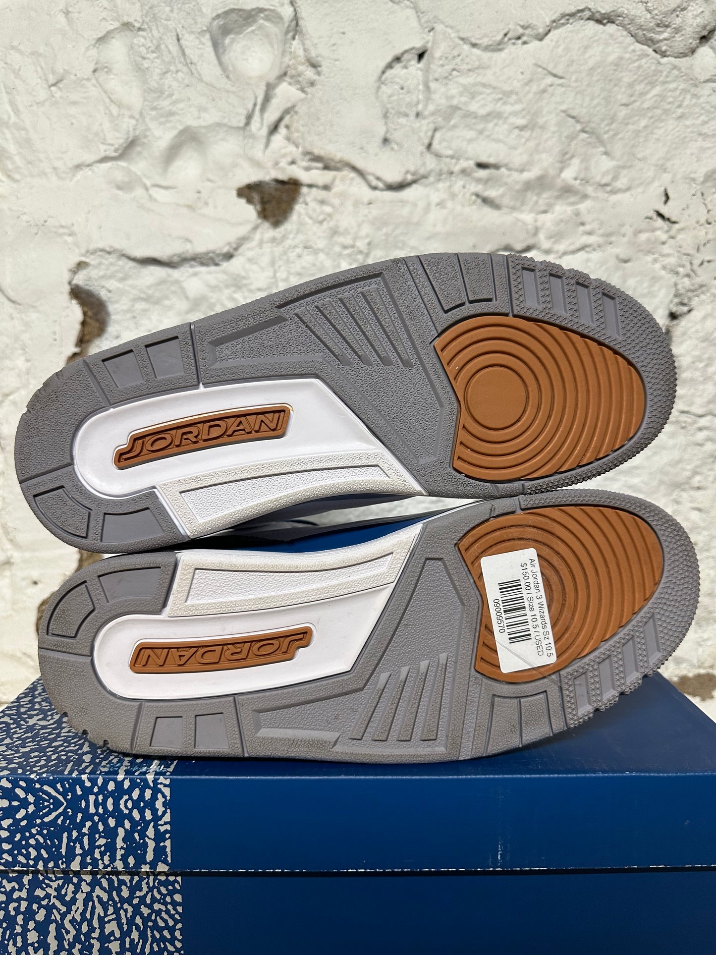 Air Jordan 3 Wizards Sz 10.5